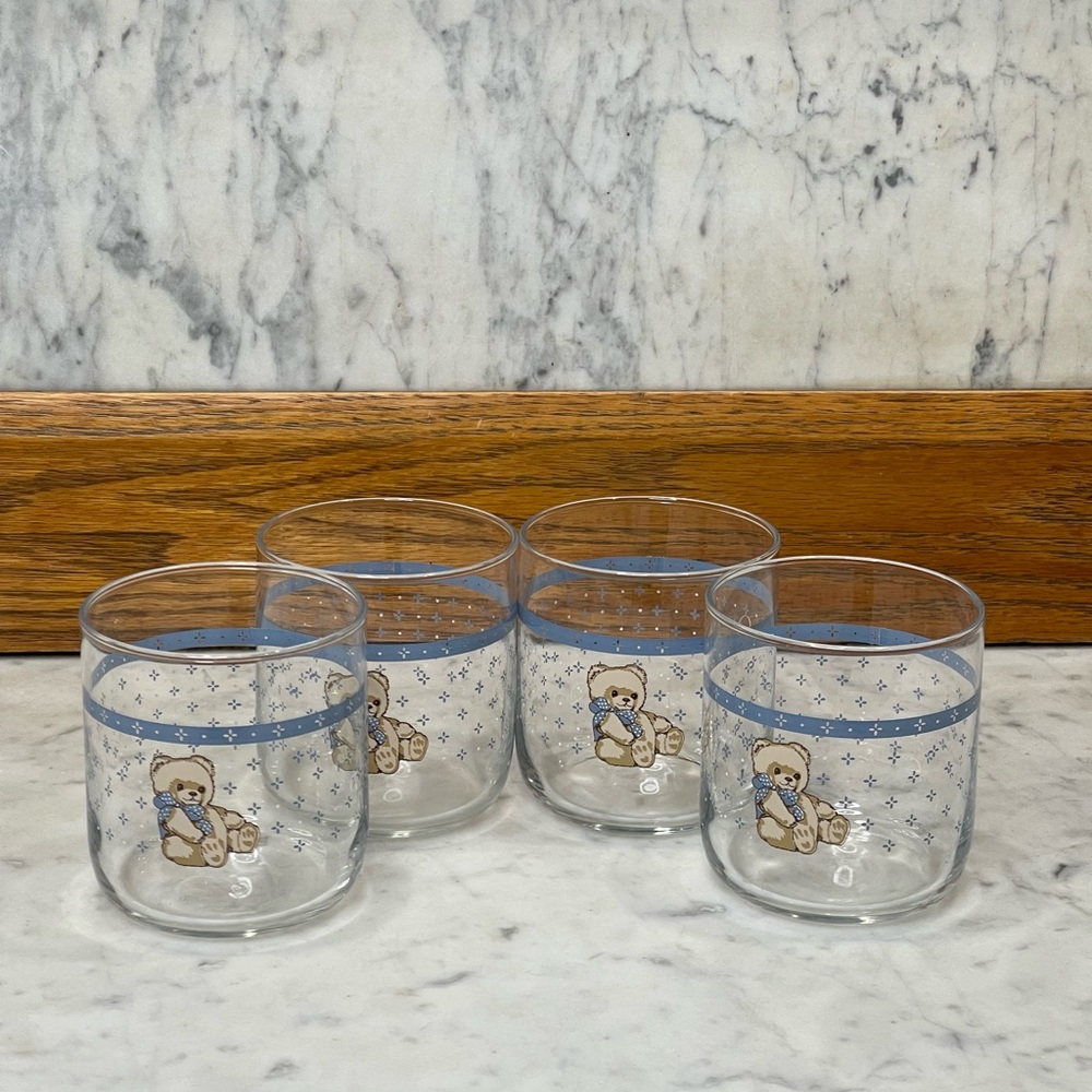 Theodore Country Bear 10 oz old fashioned "rocks" juice glasses